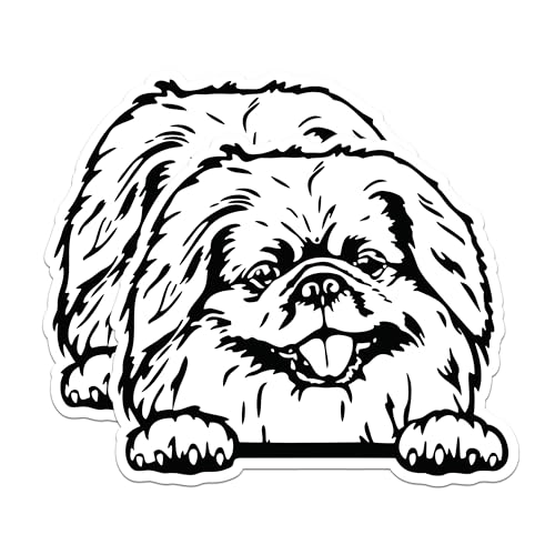 (2 Pack) Dog Magnets - Cute Dog Face Magnets - Puppy Animal Magnet - Home Fridge ation Magnet - 5" On Longest Side - for Cars, Fridges, Toolboxes - Made in USA - MAG4047
