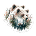 (2 Pack) Bear Animal Magnets - Forest Wildlife Decor - Fridge Locker Accessories - 5" On Longest Side - Premium Magnet - for Cars, Refrigerators, Toolboxes, Lockers - Made in USA - MAG15721