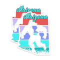 (2 Pack) Arizona Bigfoot Magnets - Retro State Design - Arizona Souvenir Magnet - 5" On Longest Side - Premium Magnet - for Cars, Refrigerators, Toolboxes, Lockers - Made in USA - MAG17860