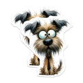 (2 Pack) Funny Shaggy Dog Magnets - Business Puppy Office Decor - Cute Animal Lover Refrigerator - 5 Inches On Longest Side - Thick Durable Magnet - Made in USA - MAG30837