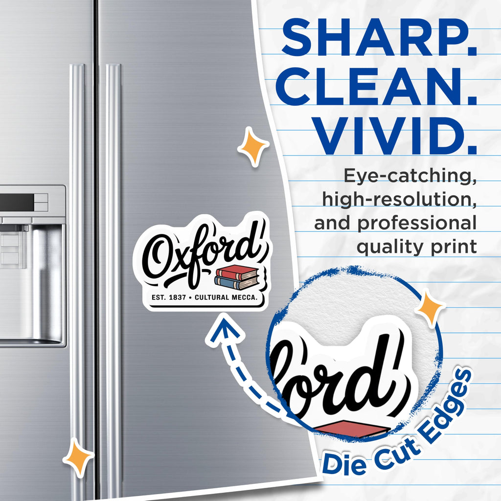 (2 Pack) Oxford Cultural Mecca Magnets - Book Lover Decor - Fridge Accessories - 5" On Longest Side - Premium Magnet - for Cars, Refrigerators, Toolboxes, Lockers - Made in USA - MAG18772