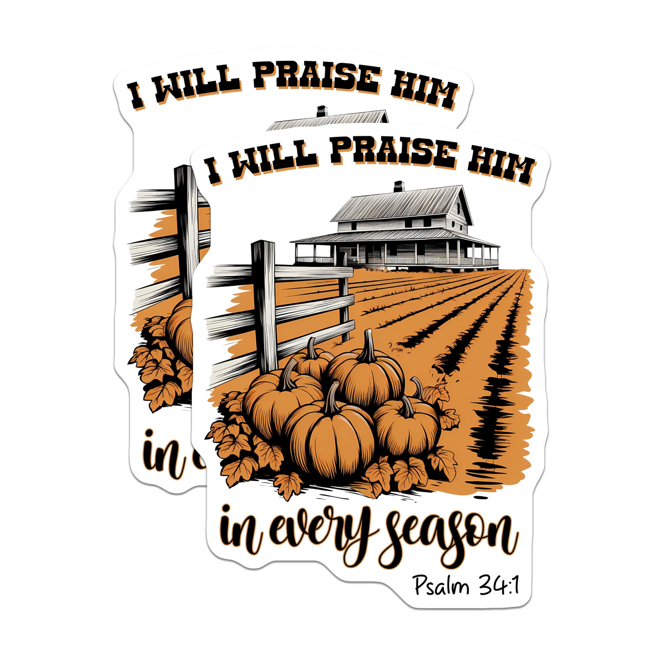 (2 Pack) Christian Farmhouse Magnets - Scripture Quote Decor - Autumn Seasonal Blessing - 5 Inches On Longest Side - Thick Durable Magnet - Made in USA - MAG26051