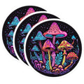 (3 Pack) Mushroom Decals - Colorful Fungi Art - Laptop Decals- 3 Inches On Longest Side - Easy Peel & Apply - Made in USA - 3MCS5729