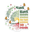 (2 Pack) Black History Stickers - Inspirational Stickers - Honor Past Inspire Future Stickers - 5" On Longest Side - Sticks to Smooth Flat Surfaces - Made in USA - BMCS3728
