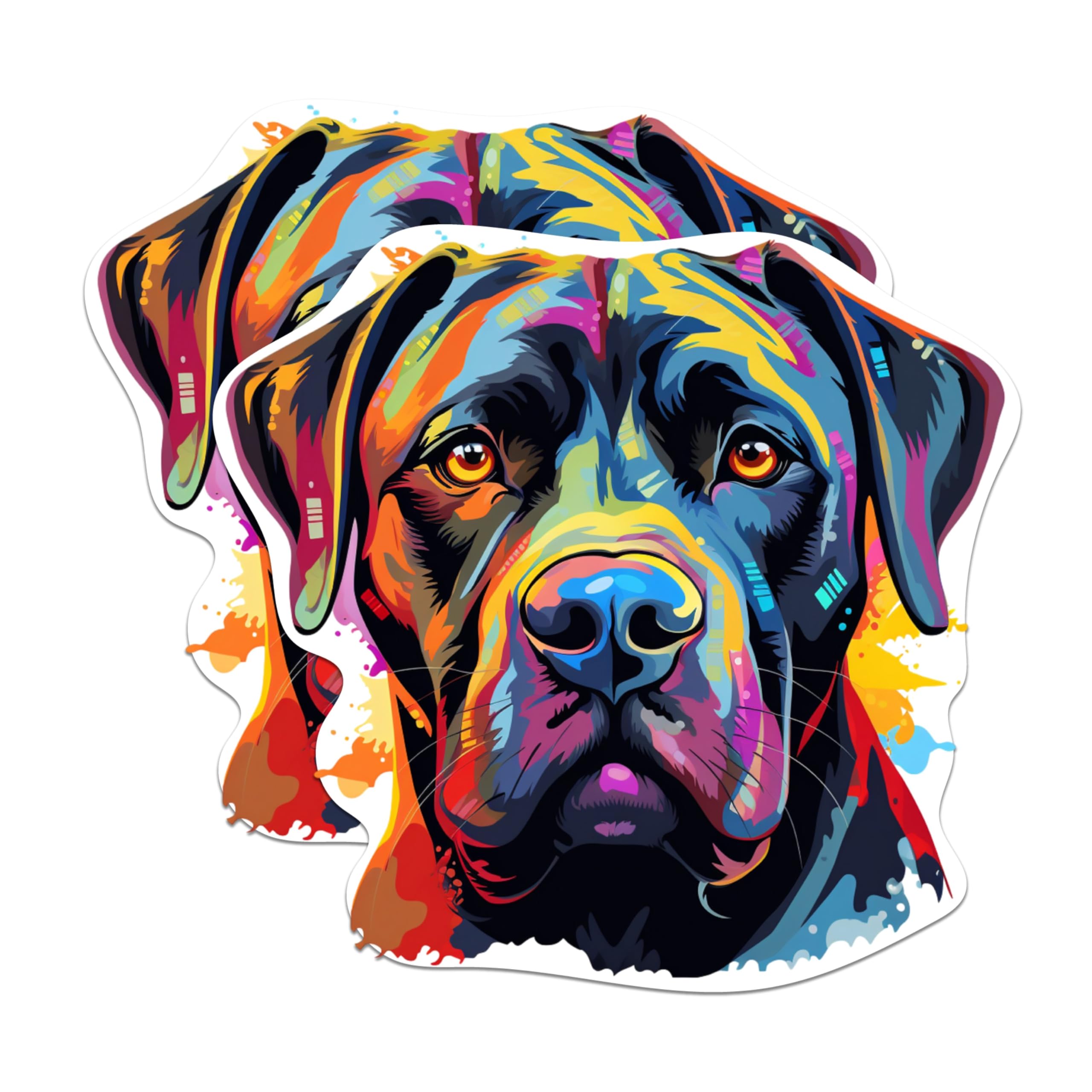 (2 Pack) Cane Corso Dog Breed Magnets - 5 Inches On Longest Side - Choose from Over 100 Dog Breeds - for Cars, Refrigerators, Toolboxes - Made in USA - MAG1811
