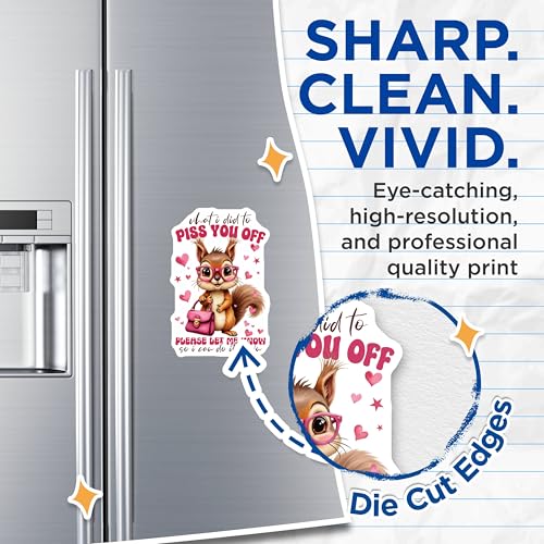 (2 Pack) What I Did to Piss You Off Magnets - Please Let Me Know - Funny Cute Squirrel - Humorous Animal - 5" On Longest Side - for Cars, Fridges, Toolboxes - Made in USA - MAG4243