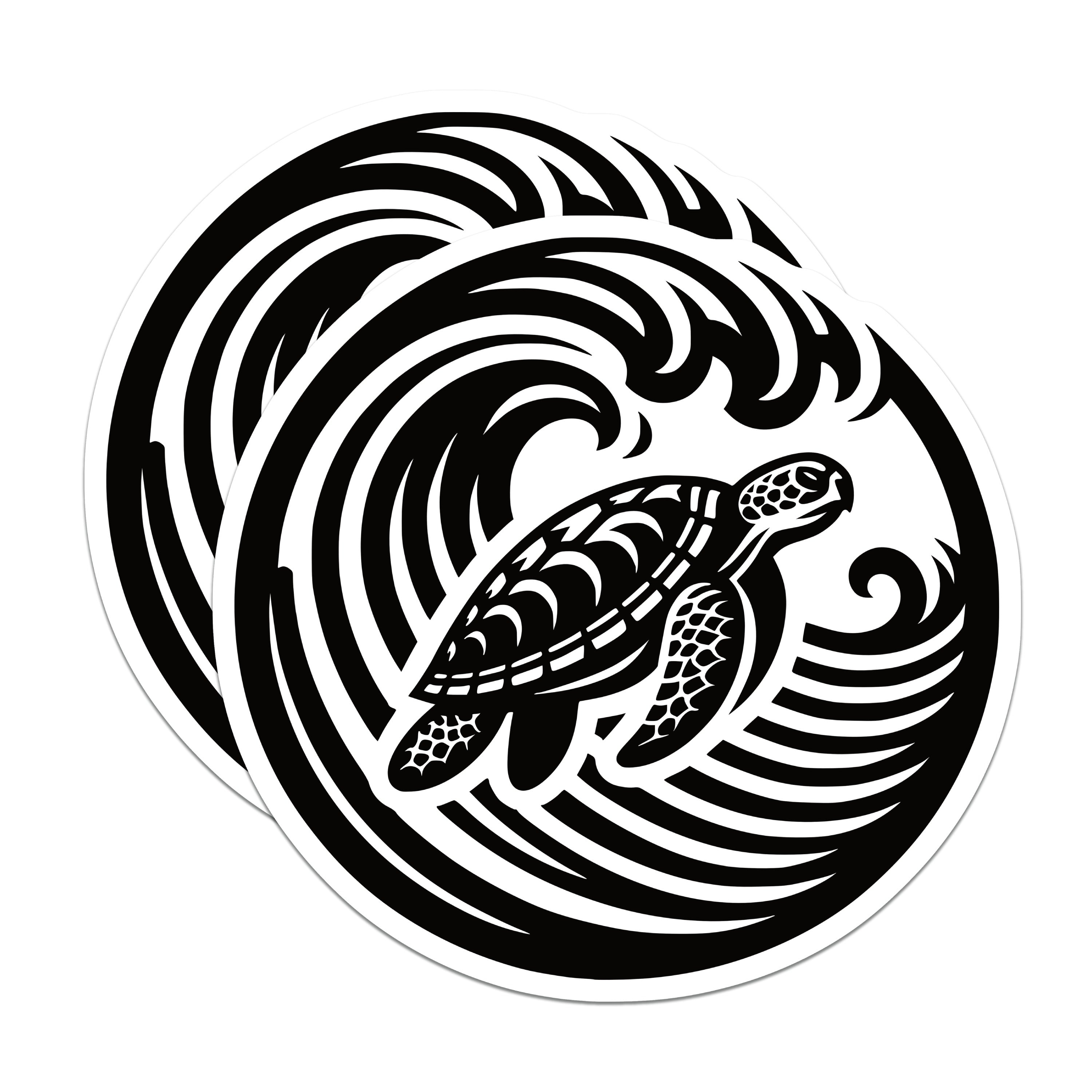(2 Pack) Sea Turtle Magnets - Ocean Animal Decor - Hawaiian Honu Art - Beach House Refrigerator Locker Magnets - 5 Inches On Longest Side - Thick Durable Magnet - Made in USA - MAG36940