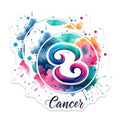 (2 Pack) Cancer Zodiac Magnets - Astrology Symbol - Horoscope Decoration - Birth Sign Magnet - 5" On Longest Side - for Cars, Fridges, Toolboxes - Made in USA - MAG7032