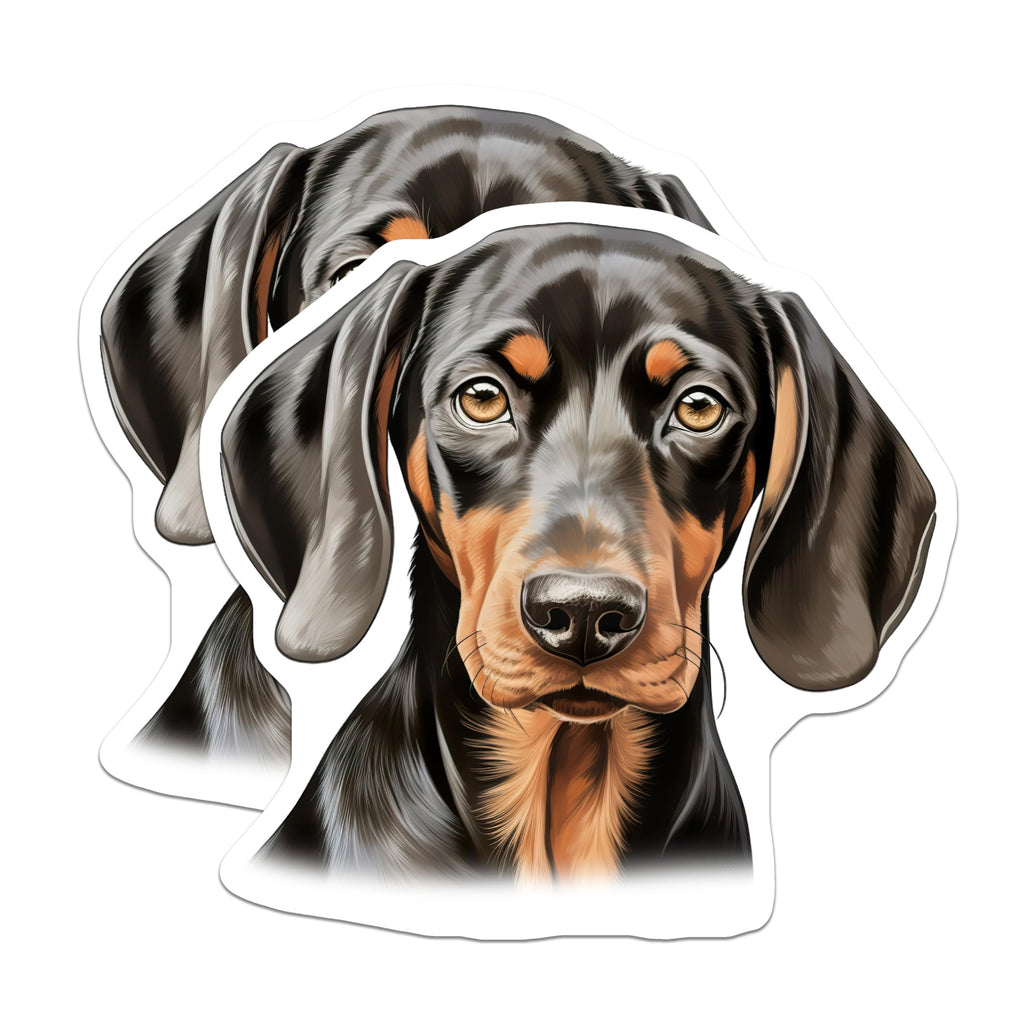 (2 Pack) Black and Tan Dachshund Magnets - Dog Lover Decoration - Pet Animal Accent - 5 Inches On Longest Side - Thick Durable Magnet - Made in USA - MAG24801