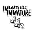 (2 Pack) Immature Funny Stickers - Humorous Baa Stickers - Joke Stickers for Laptop and Water Bottle - 5" On Longest Side - Sticks to Smooth Flat Surfaces - Made in USA - BMCS6753