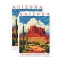 (2 Pack) Arizona Magnets - Grand Canyon State - Southwestern Desert Decor - 5" On Longest Side - Premium Magnet - for Cars, Refrigerators, Toolboxes, Lockers - Made in USA - MAG18705