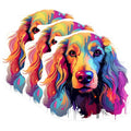 (3 Pack) Cocker Spaniel Decals - Colorful Dog Stickers - Laptop Decal - 3 Inches On Longest Side - Easy Peel & Apply - Made in USA - 3MCS0618