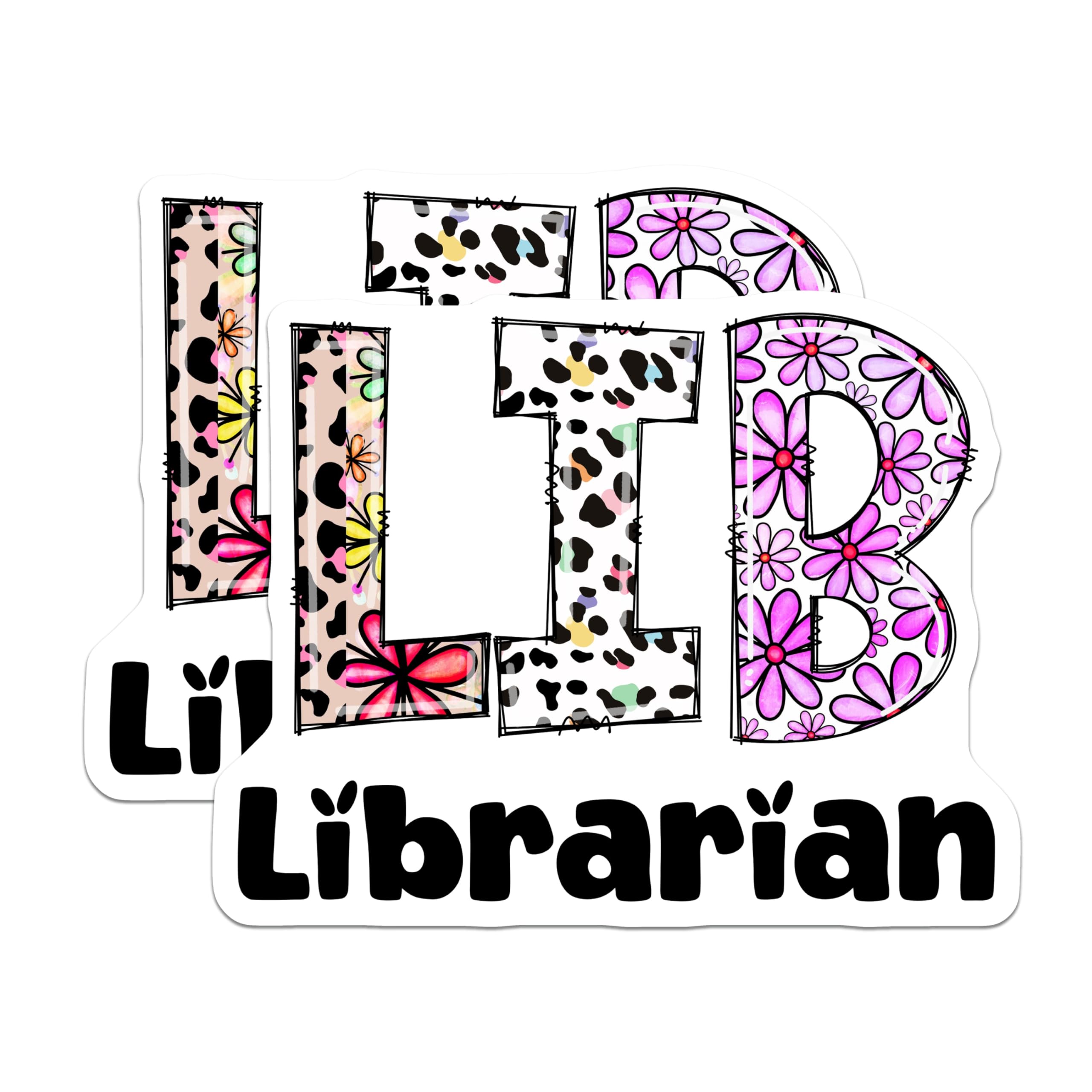 (2 Pack) Librarian Magnets - Teacher Appreciation - Book Lover Accessories - 5" On Longest Side - Premium Magnet - for Cars, Refrigerators, Toolboxes, Lockers - Made in USA - MAG14013