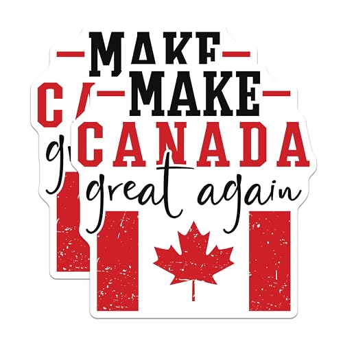 (2 Pack) Canada Pride Magnet - 5" On Longest Side - Sticks to Smooth Flat Surfaces - Made in USA - MAG10221