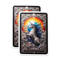 (2 Pack) Rainbow Unicorn Magnet - Magical Unicorn Decor - 5" On Longest Side - Sticks to Smooth Flat Surfaces - Made in USA - MAG10108