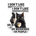 (2 Pack) Cat Lover Magnets - Black Cat - 5" On Longest Side - for Cars, Fridges, Toolboxes - Made in USA - MAG7738