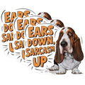 (3 Pack) Basset Hound Decals - Funny Dog Decal - Sarcastic Dog Laptop Decals - 3 Inches On Longest Side - Easy Peel & Apply - Made in USA - 3MCS1024