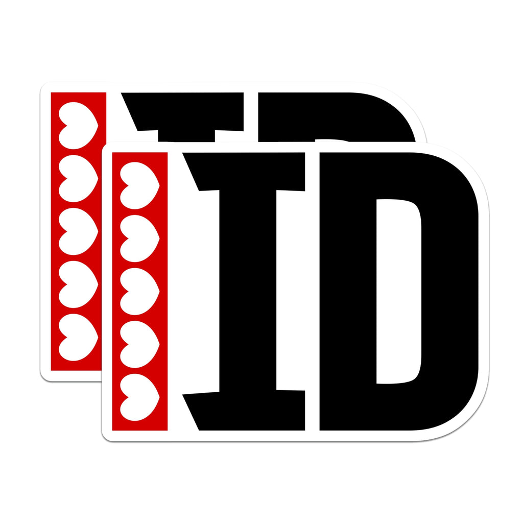 (2 Pack) I Love ID Magnets - Idaho Design - State Pride Refrigerator Magnets - 5" On Longest Side - Premium Magnet - for Cars, Refrigerators, Toolboxes, Lockers - Made in USA - MAG17313