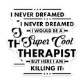 (2 Pack) Cool Therapist Stickers - Motivational Therapy Stickers - Inspirational Mental Health Stickers - 5" On Longest Side - Sticks to Smooth Flat Surfaces - Made in USA - BMCS6261