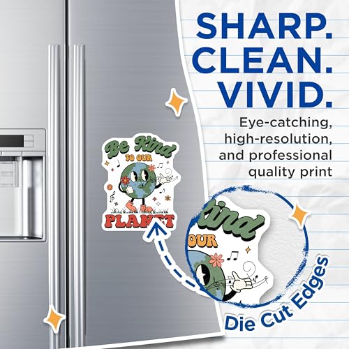 (2 Pack) Be Kind to Our Planet Magnets Magnets - Eco Conscious Home Decor - 5" On Longest Side - Made in USA - Sticks to Refrigerators & Metal Surfaces - MAG8598
