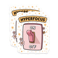 (2 Pack) Hyperfocus Switch Magnets - ADHD Awareness - Neurodiversity Productivity Art - 5 Inches On Longest Side - Thick Durable Magnet - Made in USA - MAG22632