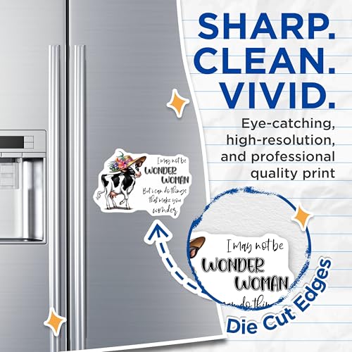 (2 Pack) Funny Quotes Magnet - 5" On Longest Side - Sticks to Smooth Flat Surfaces - Made in USA - MAG9812