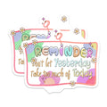 (2 Pack) Positive Affirmation Magnets - Reminder Yesterday Today Quote - Self Care Decor - Pastel Aesthetic Magnets - 5 Inches On Longest Side - Thick Durable Magnet - Made in USA - MAG37047