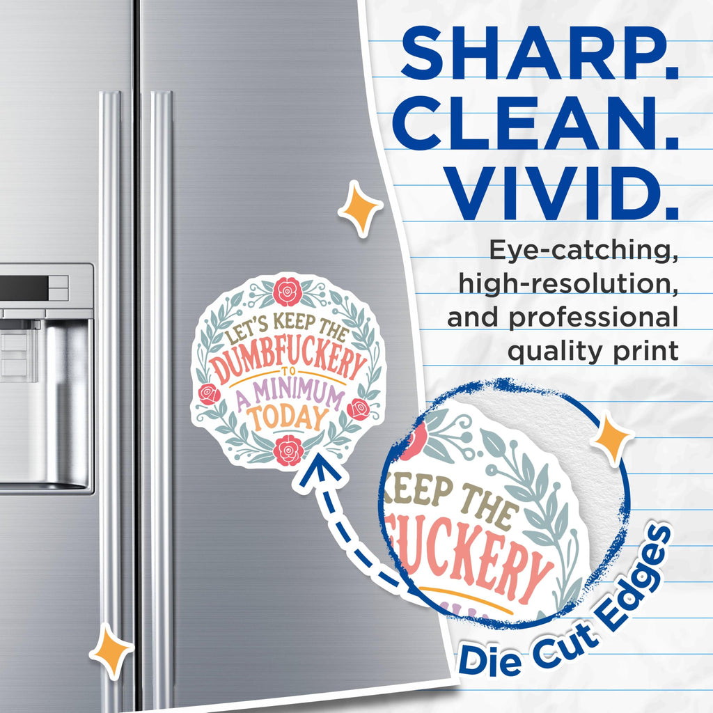 (2 Pack) Motivational Quote Magnets - Positive Affirmation Magnets - Decorative Fridge Magnets - 5" On Longest Side - for Cars, Refrigerators, Toolboxes, Lockers - Made in USA BMCS3428