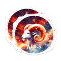 (2 Pack) Aries Horoscope Magnets - Zodiac Sign Decor - Celestial Astrological Ram Art - Spiritual Birthday Emblem - 5 Inches On Longest Side - Thick Durable Magnet - Made in USA - MAG37310