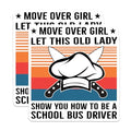 (2 Pack) School Bus Driver Stickers - Funny Old Lady Stickers - Humorous Driver Stickers - 5" On Longest Side - Sticks to Smooth Flat Surfaces - Made in USA - BMCS5178