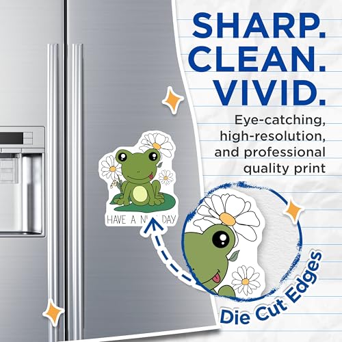 (2 Pack) Frog Magnets - Cute Frog - Inspirational Quote Magnets - Have a Nice Day - Fun Animal Magnets - 5" On Longest Side - for Cars, Fridges, Toolboxes - Made in USA - MAG6574