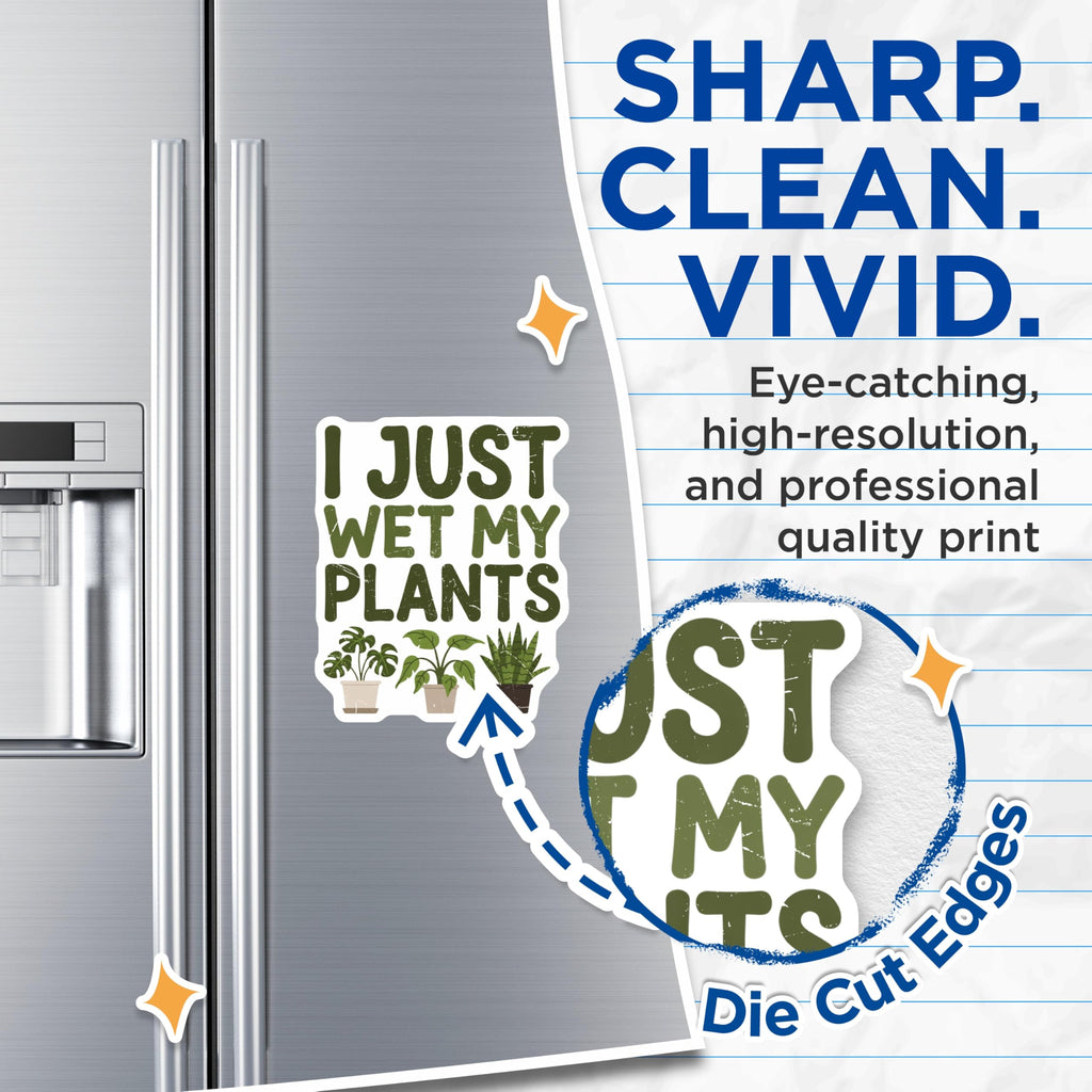 (2 Pack) Funny Plant Lover Magnets - Gardener Humor Decor - Houseplant Enthusiast Statement - 5 Inches On Longest Side - Thick Durable Magnet - Made in USA - MAG21229