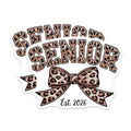 (2 Pack) Senior Magnets - Class of 2026 Leopard Print - Graduation High School College - 5 Inches On Longest Side - Thick Durable Magnet - Made in USA - MAG20019