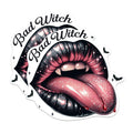 (2 Pack) Bad Witch Magnets - Witchy Halloween Vibes - Juicy Lips Magnet - 5 Inches On Longest Side - Premium Magnet - for Cars, Refrigerators, Toolboxes - Made in USA - MAG1995