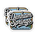 (2 Pack) Denham Springs Magnets - Antique Capital - Louisiana Souvenir - 5" On Longest Side - Premium Magnet - for Cars, Refrigerators, Toolboxes, Lockers - Made in USA - MAG17155