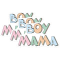 (3 Pack) Boy Mama Decals - Trendy Mom Sticker - Gift for Mothers - Laptop Decal - 3 Inches On Longest Side - Easy Peel & Apply - Made in USA - 3MCS6470