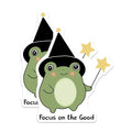 (2 Pack) Inspirational Frog Stickers - Cute Wizard Frog - Motivational Quote Stickers - 5" On Longest Side - Sticks to Smooth Flat Surfaces - Made in USA - BMCS6545