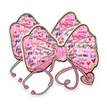 (2 Pack) Valentine Theme Bow Magnets - Love You Magnets - Cute Valentines Day Magnets- 5" On Longest Side - for Fridges, Toolboxes, Cars - Made in USA - MAG2868