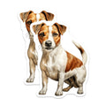 (2 Pack) Jack Russell Terrier Magnets - Dog Mom Decor - Pet Lover Accessories - 5 Inches On Longest Side - Thick Durable Magnet - Made in USA - MAG27430