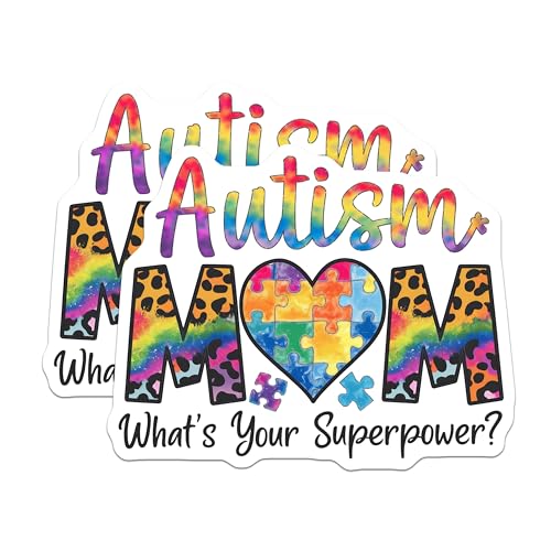 (2 Pack) What's Your Superpower Magnet - Puzzle Piece Pattern - 5" On Longest Side - Sticks to Smooth Flat Surfaces - Made in USA - MAG10059