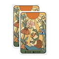 (2 Pack) Stay Weird Stickers - Frog Playing Guitar Sticker - Snail Sticker - Cool Retro Aesthetic Sticker - 5" On Longest Side - Sticks to Smooth Flat Surfaces - Made in USA - BMCS6409