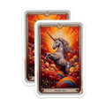 (2 Pack) Rainbow Art Magnet - 5" On Longest Side - Sticks to Smooth Flat Surfaces - Made in USA - MAG10120