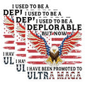 (3 Pack) Ultra MAGA Decals - Deplorable Patriot - American Eagle Laptop Decal- 3 Inches On Longest Side - Easy Peel & Apply - Made in USA - 3MCS5080