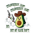 (2 Pack) Funny Avocado Stickers - Cowboy Avocado Decals - Quirky Sticker Set - 5" On Longest Side - Sticks to Smooth Flat Surfaces - Made in USA - BMCS8376