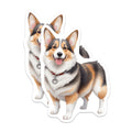 (2 Pack) Happy Corgi Dog Magnets - Pet Lover Fridge Decor - Pembroke Welsh Corgi - Dog Mom Dad Kitchen Accessory - Cute Puppy Magnet - 5" - Durable Magnet - Made in USA - MAG37439