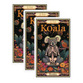 (3 Pack) Koala Skeleton Decals - Celestial Koala - Bird on Branch Decals - 3 Inches On Longest Side - Easy Peel & Apply - Made in USA - 3MCS2469
