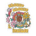 (2 Pack) Hippie Magnets - Retro Peace Sign - Choose Include Rainbow Flower Power Decals - 5" On Longest Side - Premium Magnet - for Cars, Refrigerators, Toolboxes, Lockers - Made in USA - MAG14803