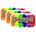(3 Pack) Pride Decals - Leopard Print - Rainbow Decor - 3 Inches On Longest Side - Easy Peel & Apply - Made in USA - 3MCS7032