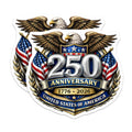(2 Pack) USA 250th Anniversary Magnets - Patriotic Eagle Emblem - American Freedom Keepsake - 5 Inches On Longest Side - Thick Durable Magnet - Made in USA - MAG257