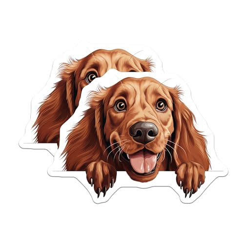 (2 Pack) Dog Lover's Decor Magnet - 5" On Longest Side - Sticks to Smooth Flat Surfaces - Made in USA - MAG10200